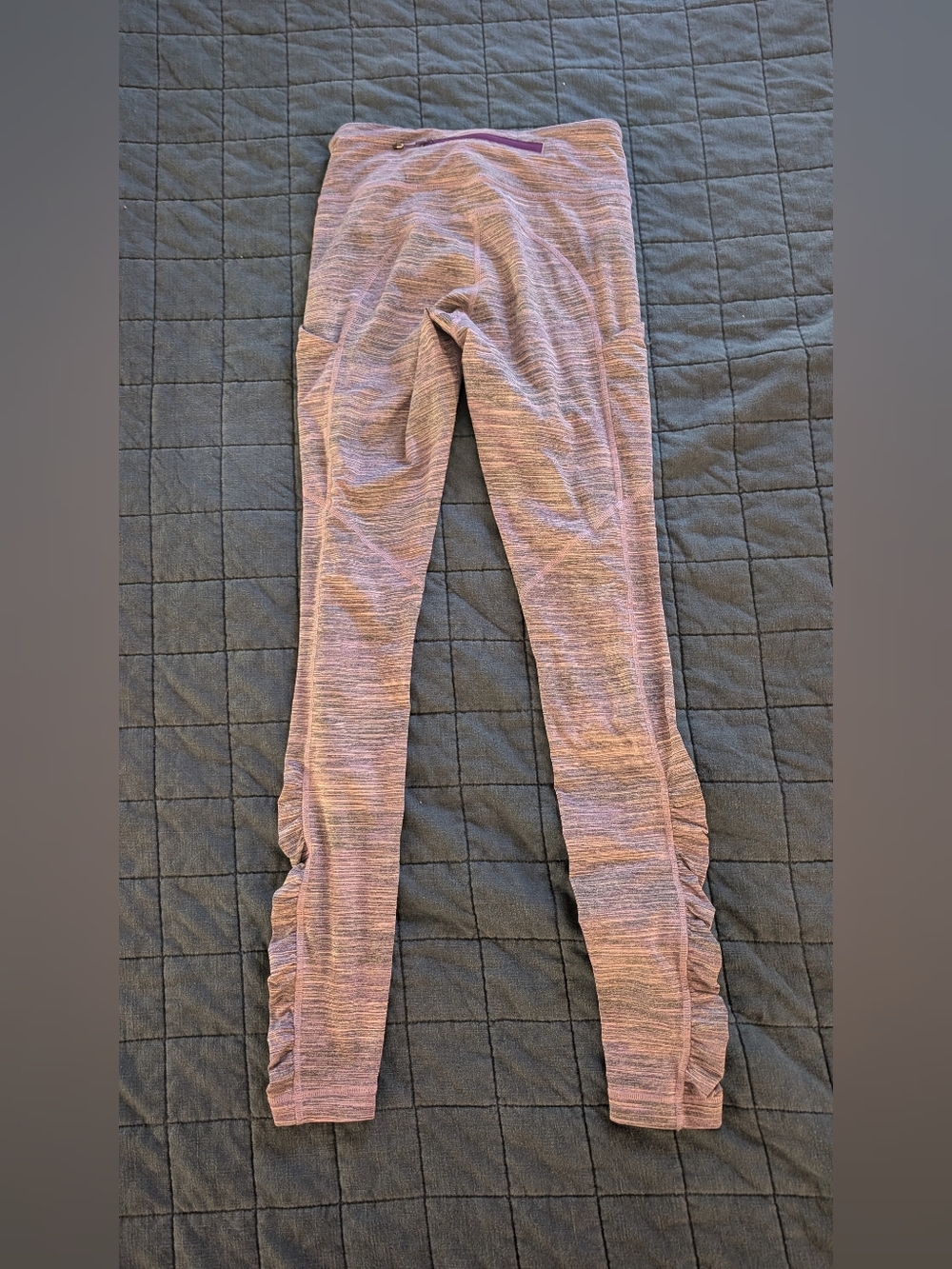 Lululemon Run: Stay On Course Crop Leggings Pink & Purple Size 4
